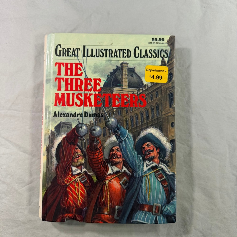 The Three Musketeers Great Illustrated Classics Alexandre Dumas Hardcover 1990